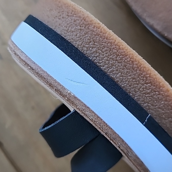 Lucky Brand Black Leather Strappy Sandal size 6 - Picture 10 of 14